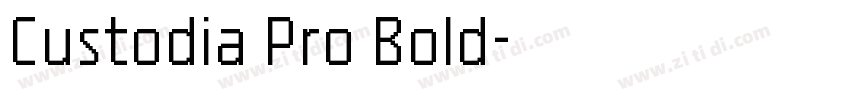 Custodia Pro Bold字体转换